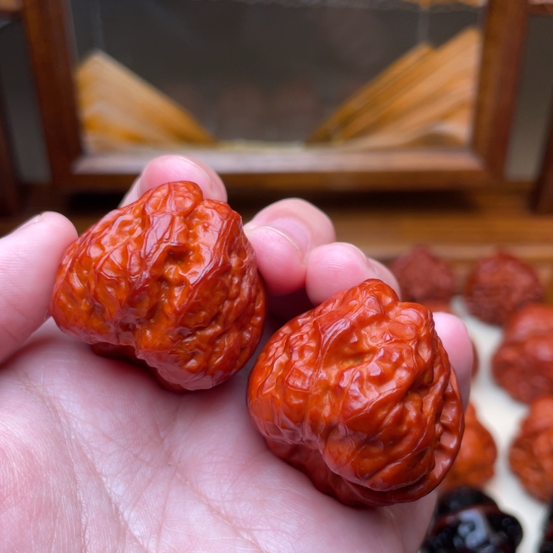 文玩核桃把件蛤蟆头36