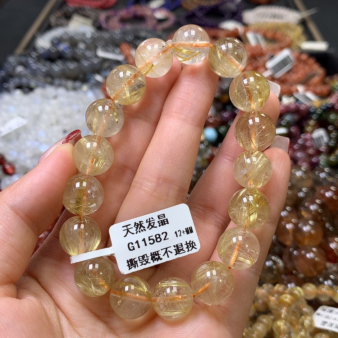 水晶手链未镶嵌，