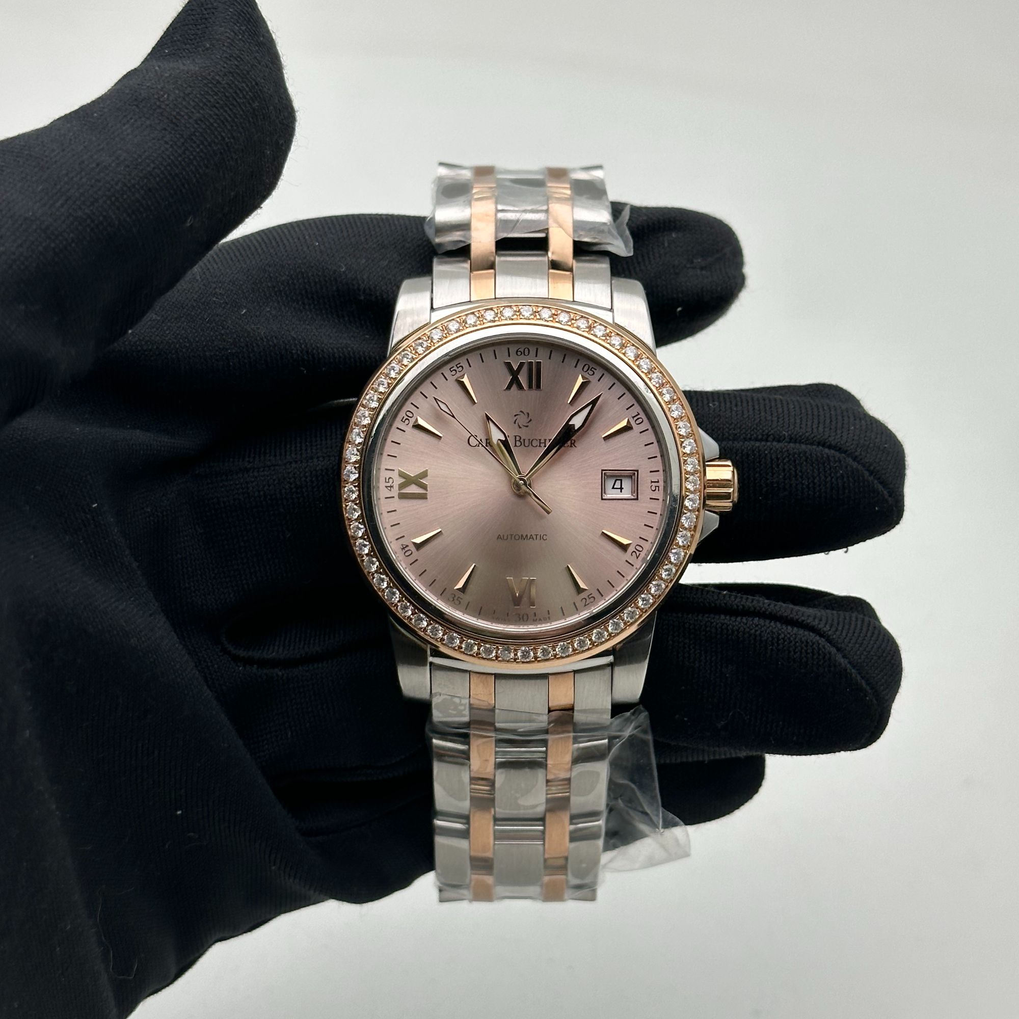 95新 宝齐莱 柏拉维系列  自动 精钢 38MM 后钻