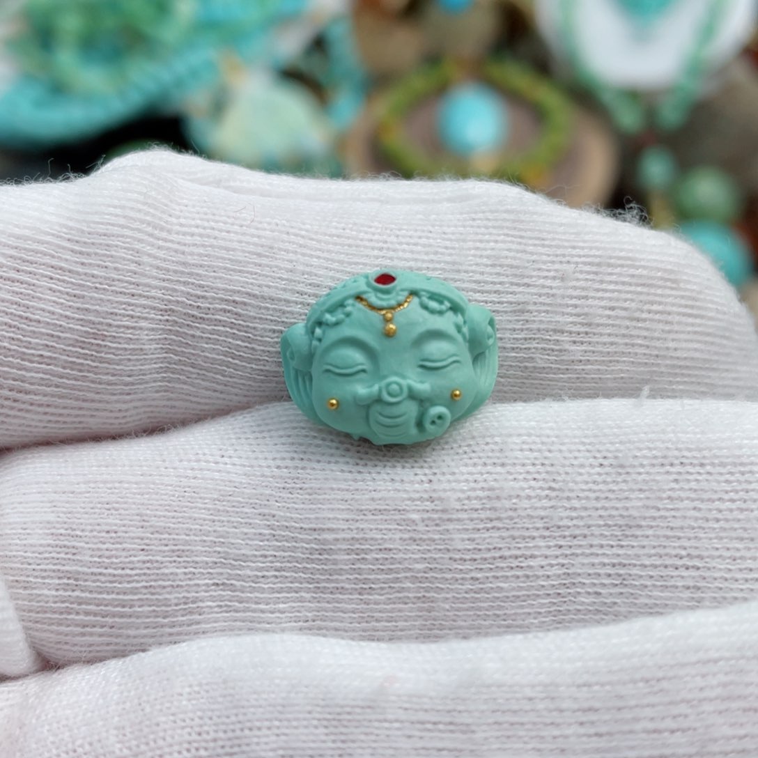 绿松石珠宝奇石未镶嵌