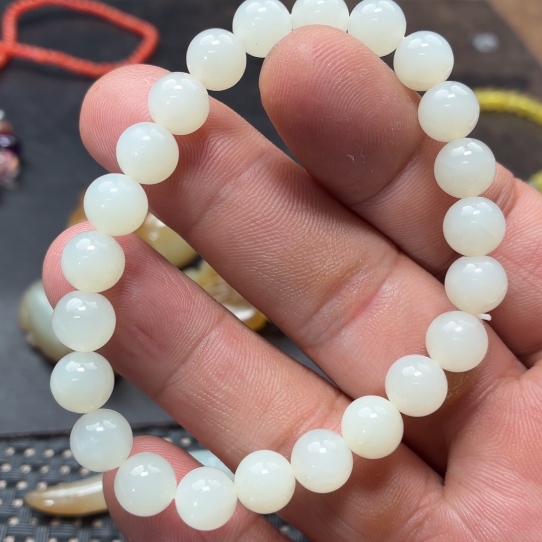 和田玉未镶嵌手链