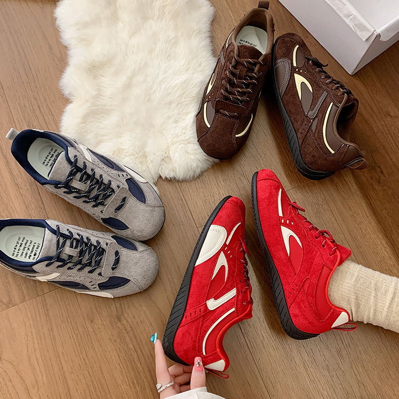 玖儿优选赛车鞋女2025新款秋季德训鞋平底运动休闲板鞋复古潮鞋子