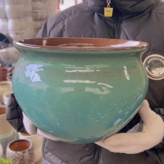 紫砂花盆高19口25————-