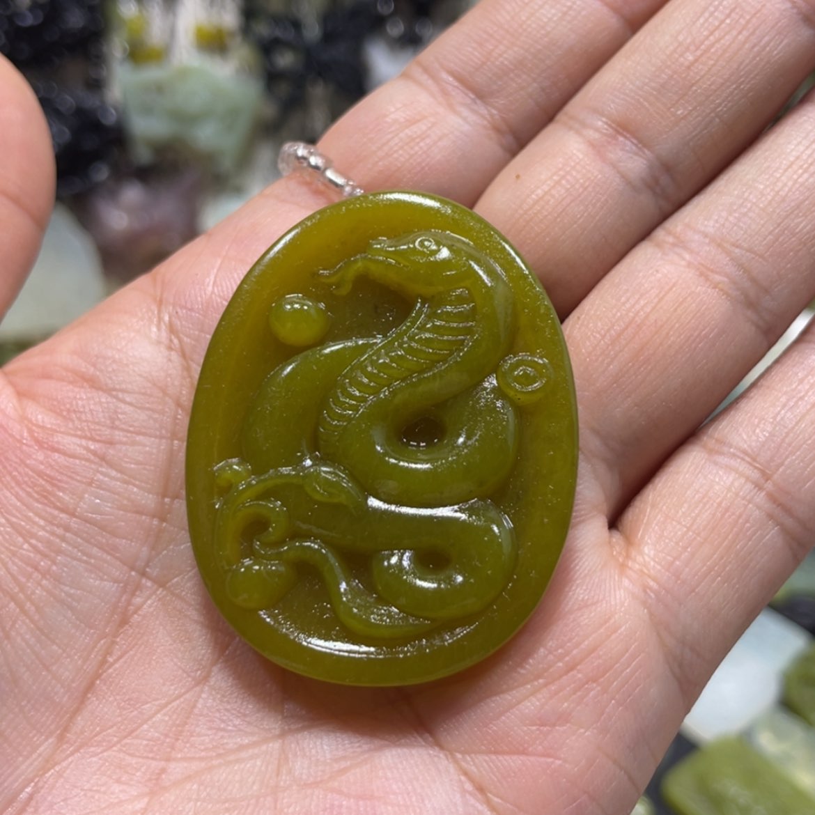 【闪购商品】岫玉颈饰未镶嵌94吊坠