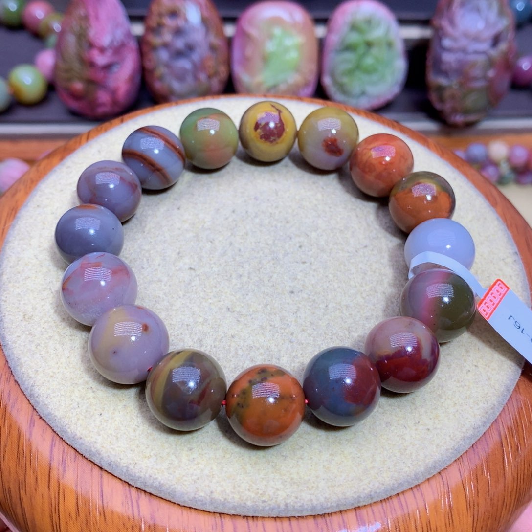 玛瑙手链未镶嵌盐源