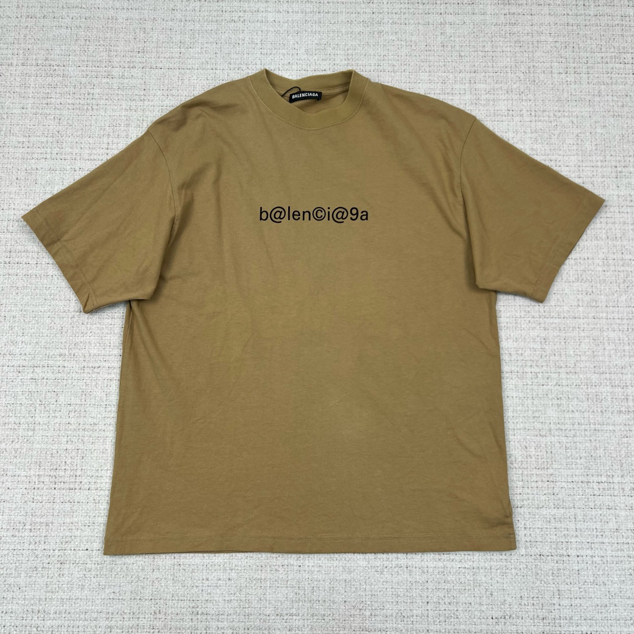 99新 Balenciaga/巴黎世家 字母印花休闲圆领短袖/尺码XS/7382
