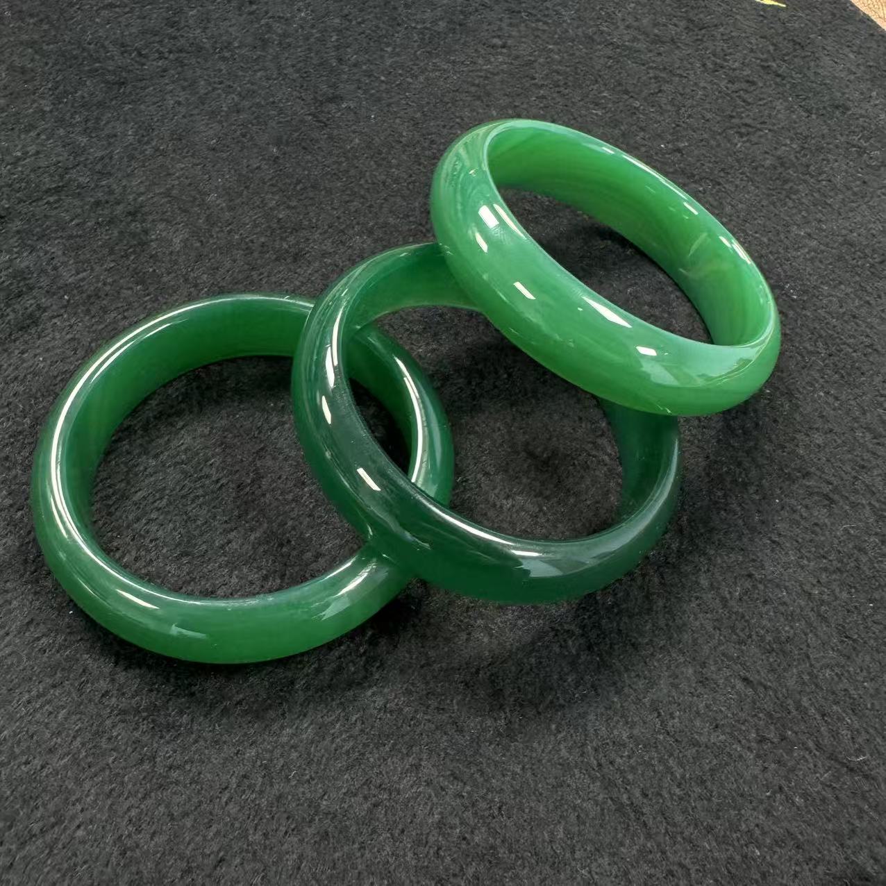 【刘少文】龙种芙蓉绿玛瑙手镯-MZ-F113-多样性只发一件