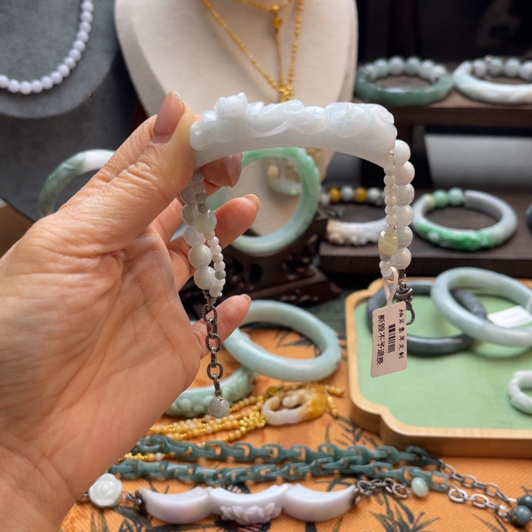 翡翠未镶嵌手链手链