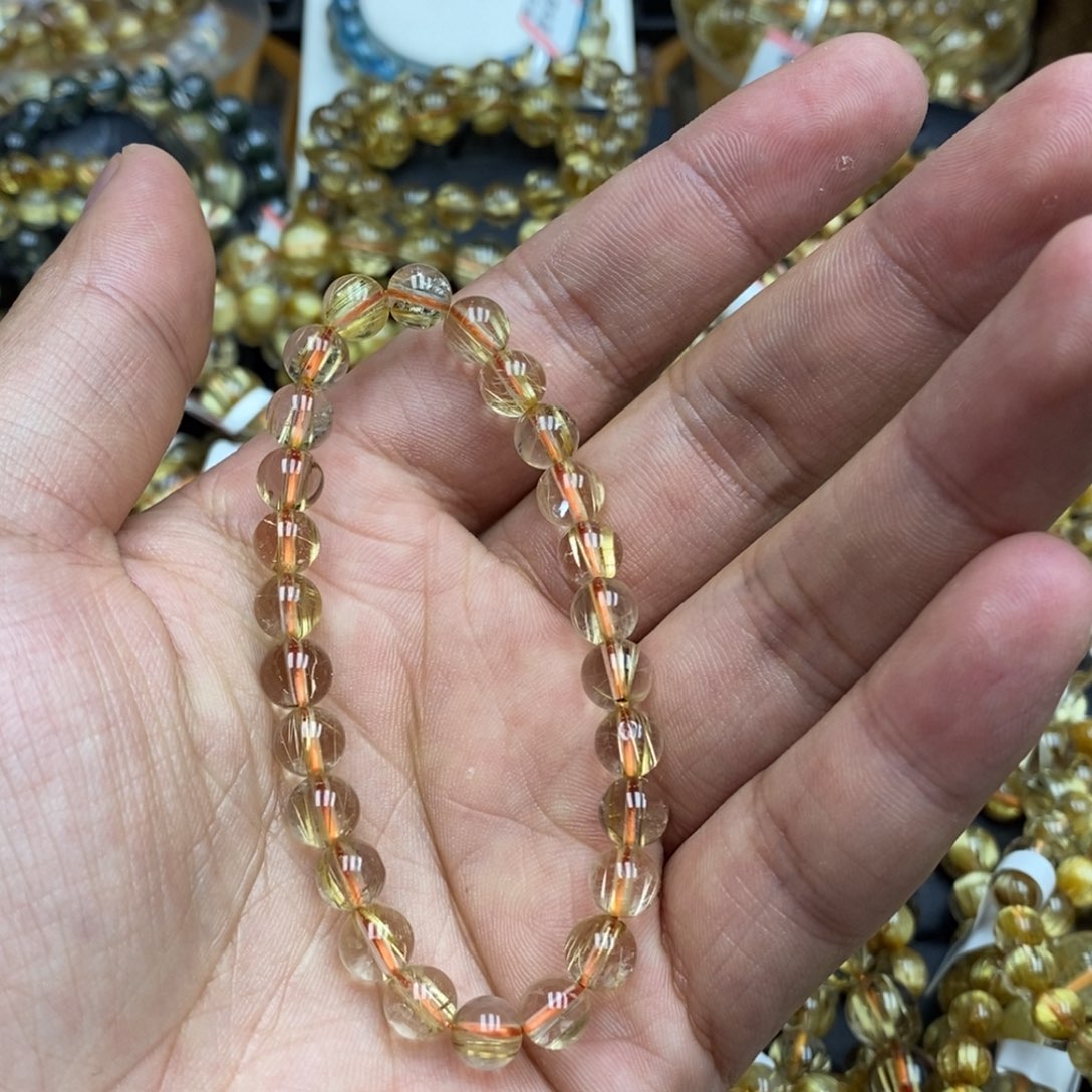 发晶手串未镶嵌玊*?Fghjkkkmbbb