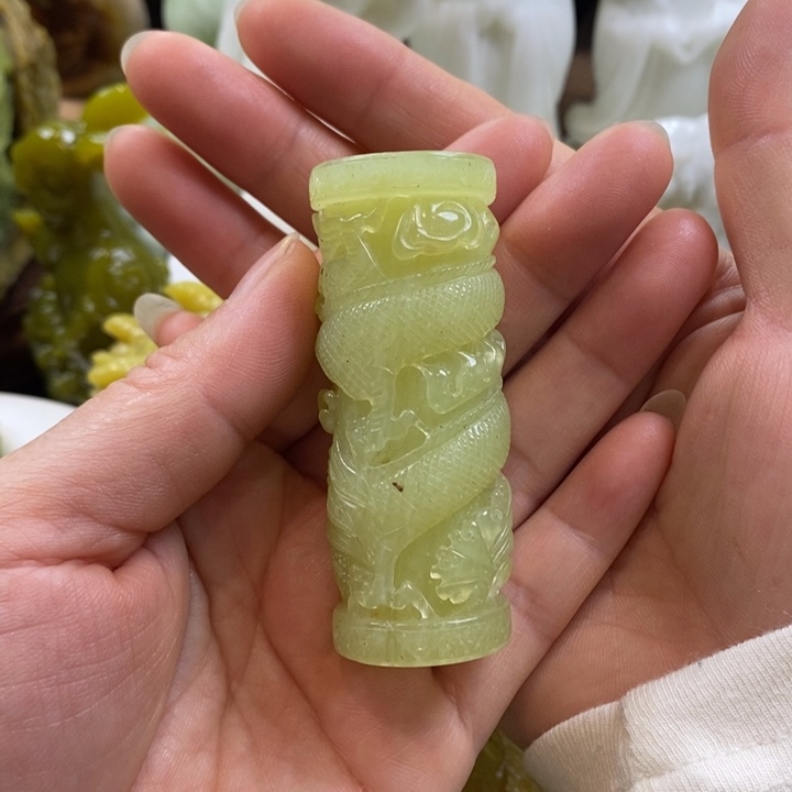 用***5蛇纹石玉未镶嵌手把