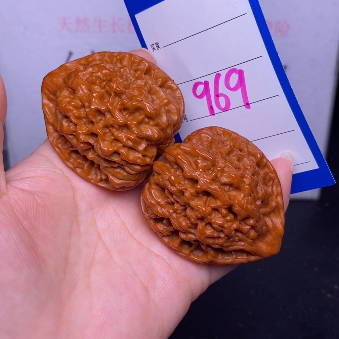 文玩核桃把件969/45官帽