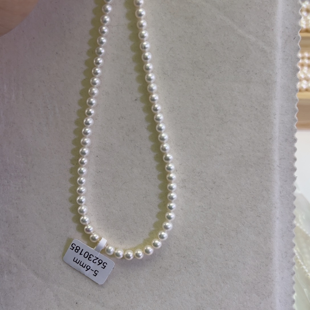 芝***麻项链淡水珍珠未镶嵌