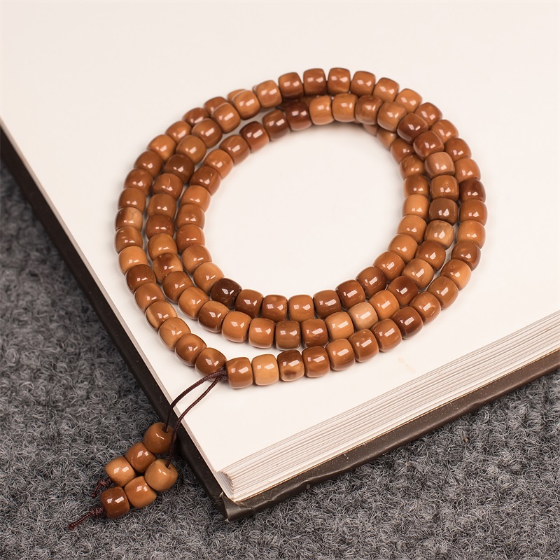 天然库克精挑特级直切 108颗素串长串6mm-1.0mm