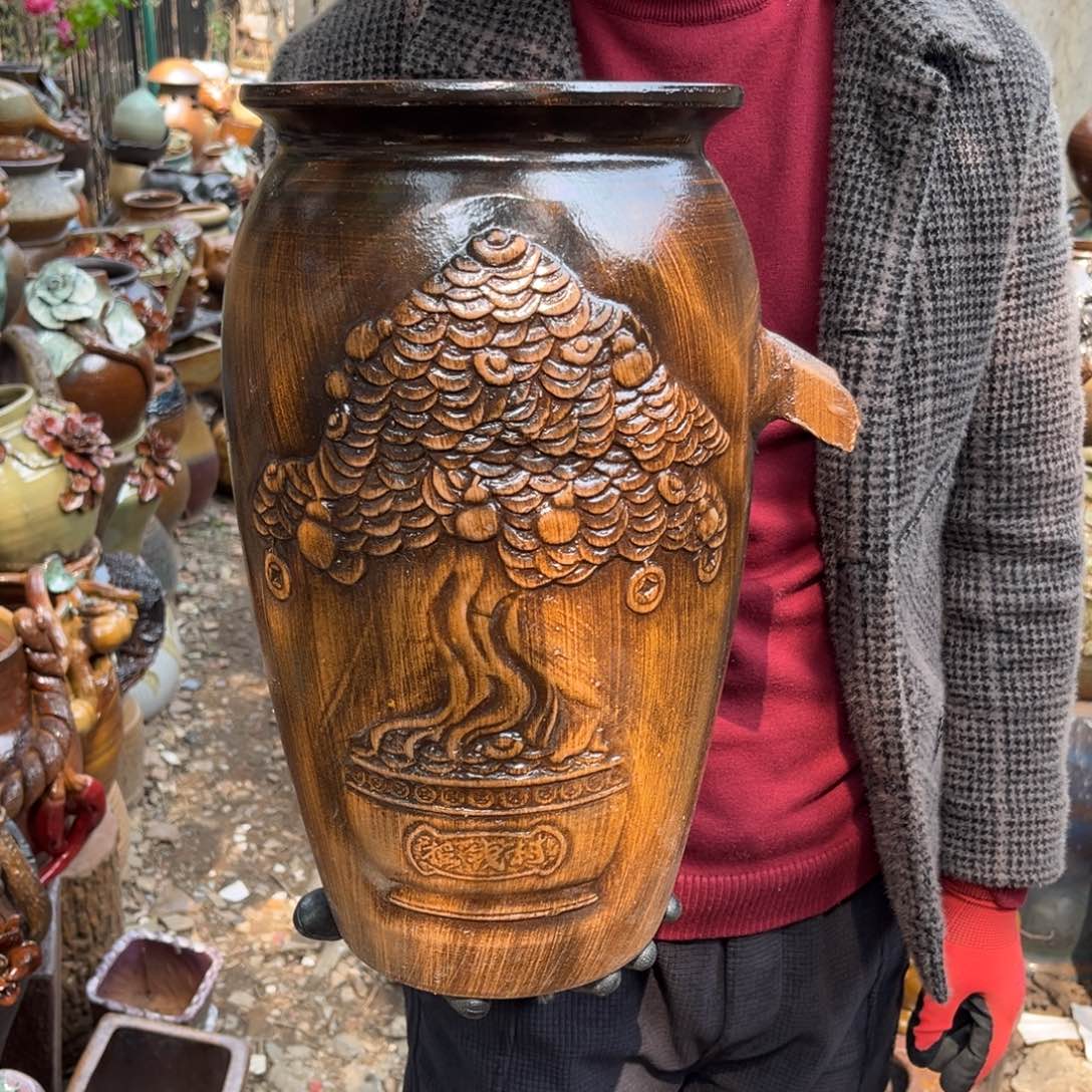 红陶高41口22无孔瑕