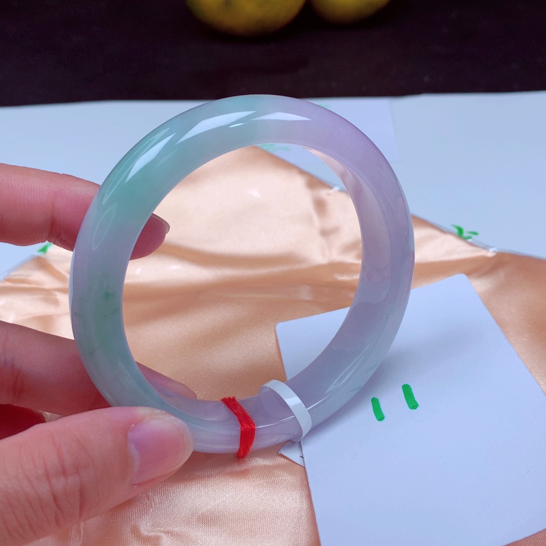 未镶嵌手镯翡翠缅甸天然A货翡翠手镯61.2