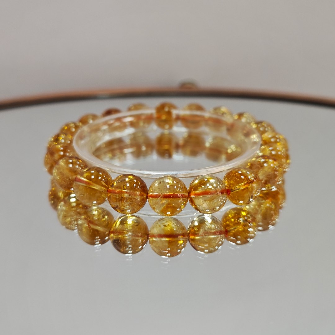 天然黄水晶手串单圈、多款、多圈108珠精品、经典多样性发货发其一