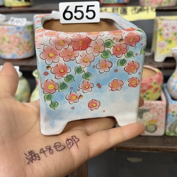 棉***糖手工制作多肉花盆