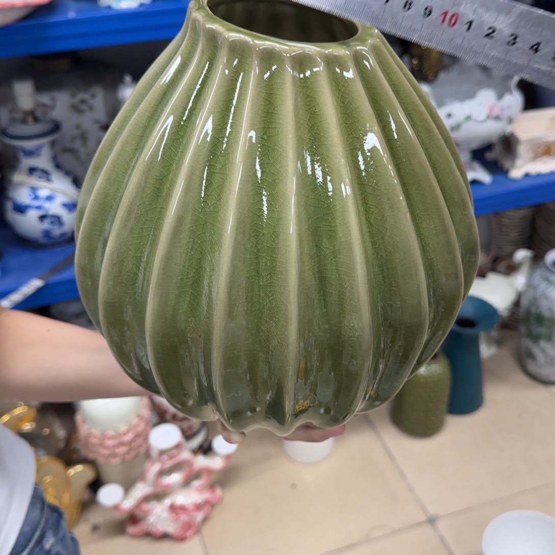 瓷片陶瓷工艺花瓶摆件