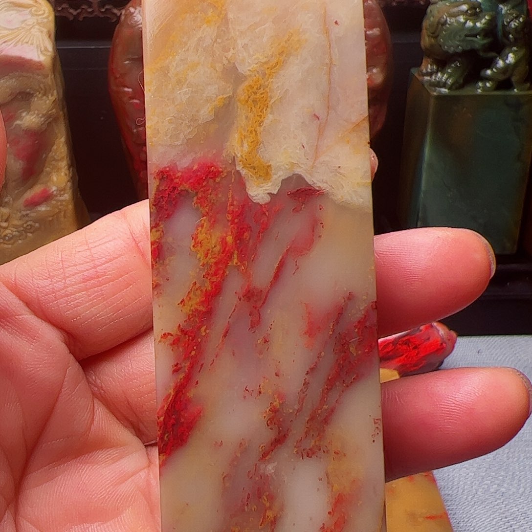 巴林石巴林鸡血石印章