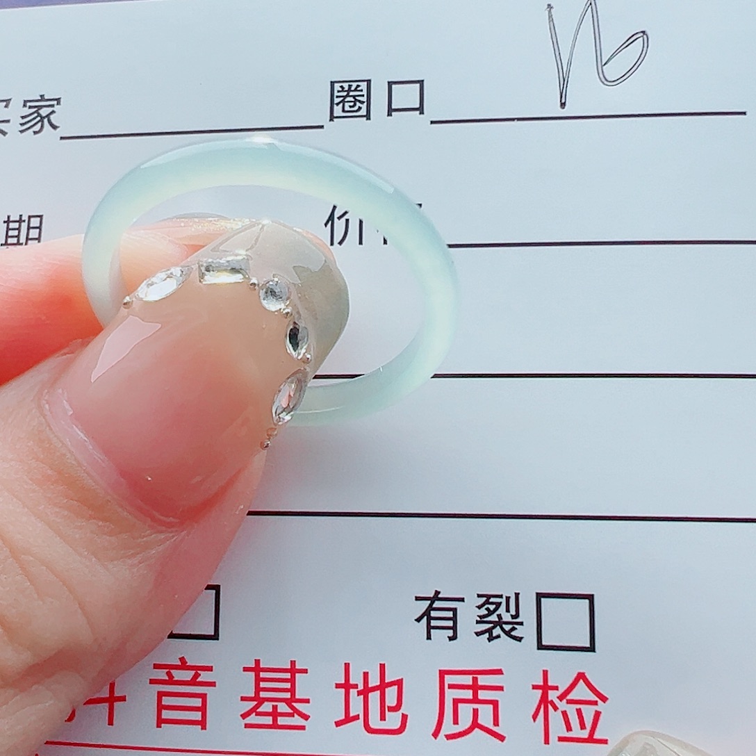 未镶嵌戒指翡翠戒圈