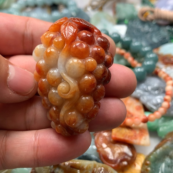 翡翠项链未镶嵌保真天然a货翡翠