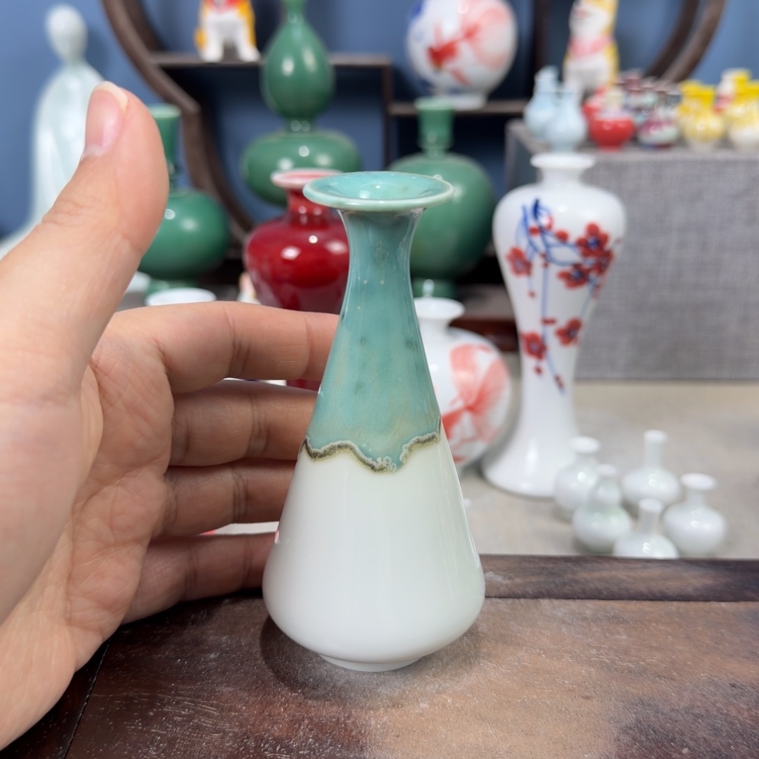 陶瓷手工小花器摆件