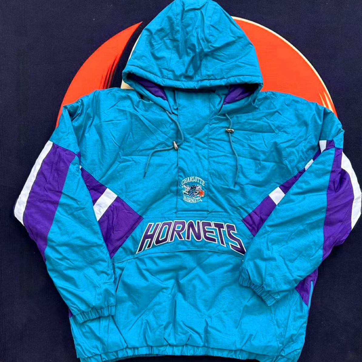 夏洛特黄蜂90S复古棉服