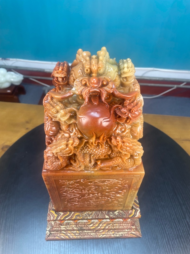 九龙大印，家居摆件，玄关，电视柜，博古架，书桌，茶桌，办公桌摆件