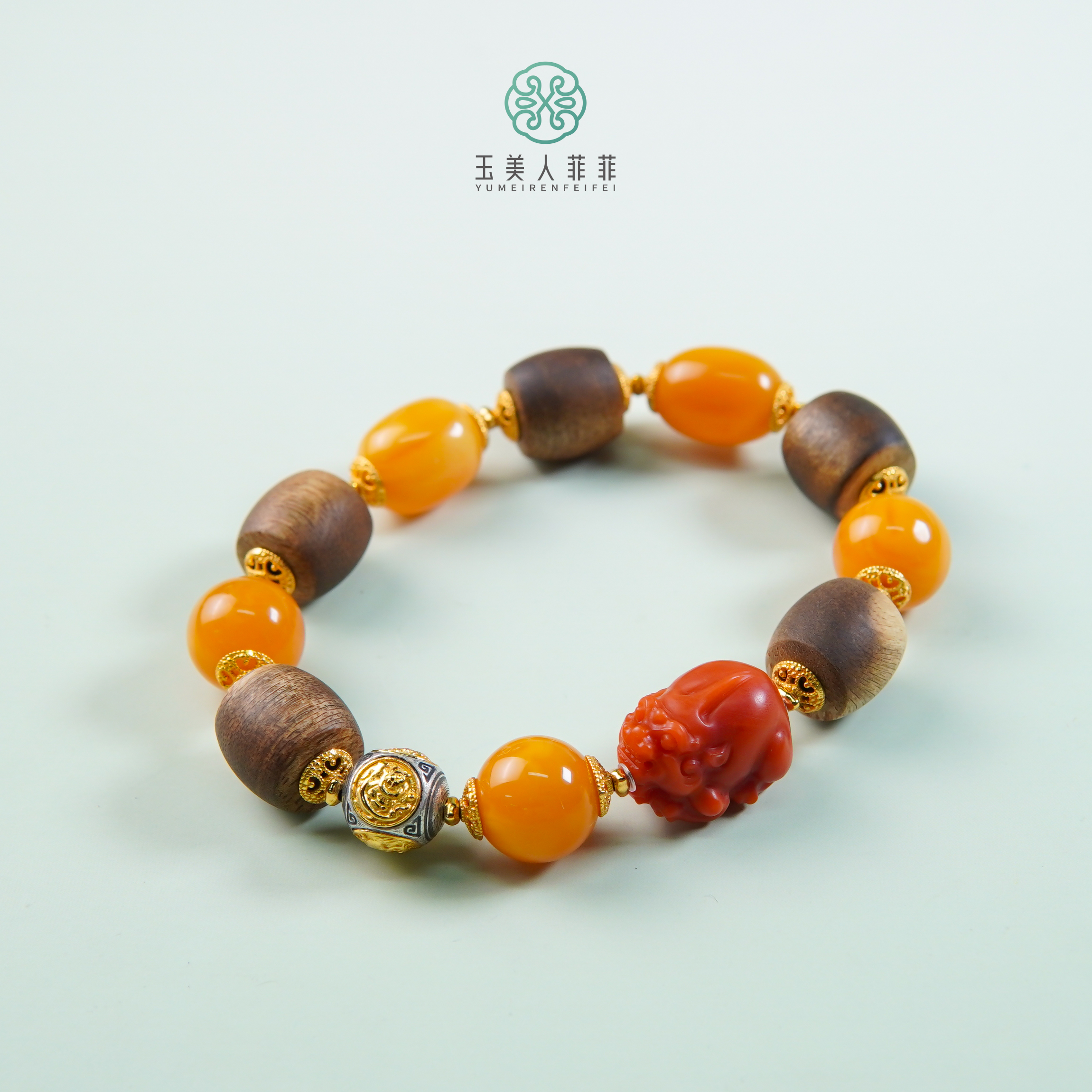 石惑珠宝·蜜蜡手串约11-12mm%多样性发一