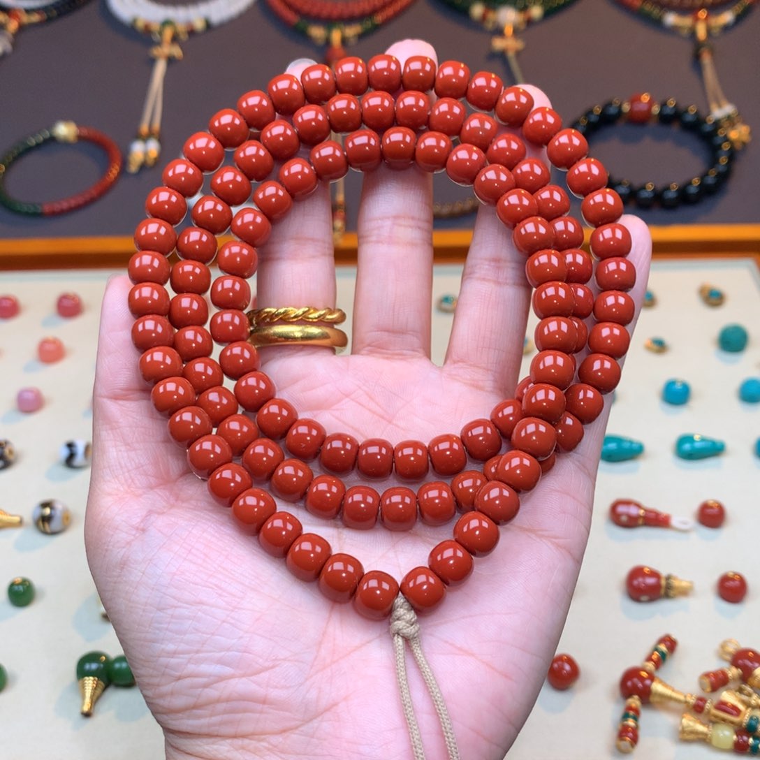 南红玛瑙未镶嵌颈饰