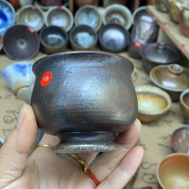 陶杯子全手工纯柴烧裸烧茶器