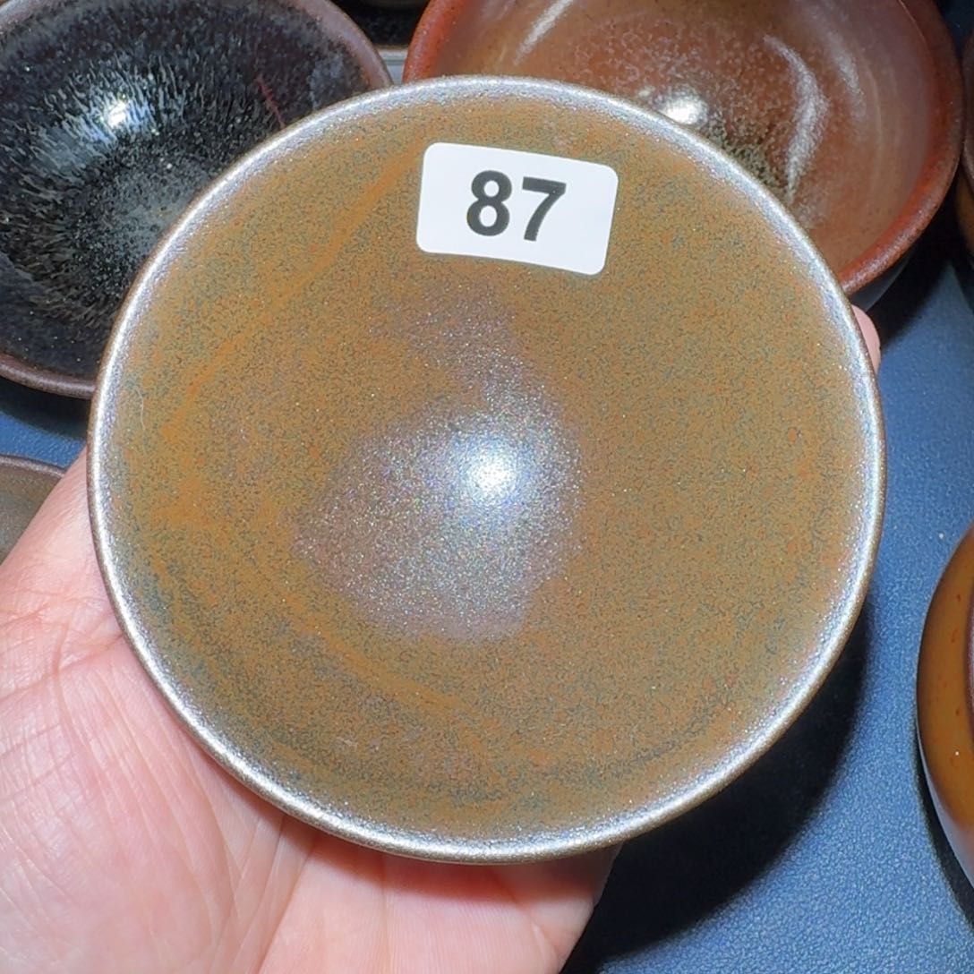 小雨茶盏，手工的柴烧