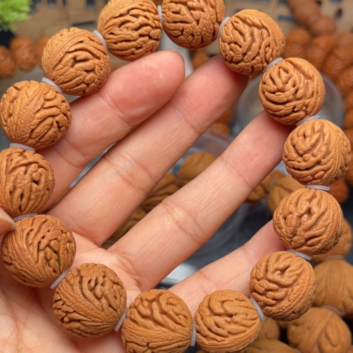 桃核手串龙纹桃核14