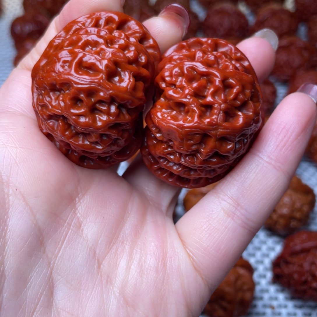 桃核吊坠文玩核桃 手把件 宫灯 44