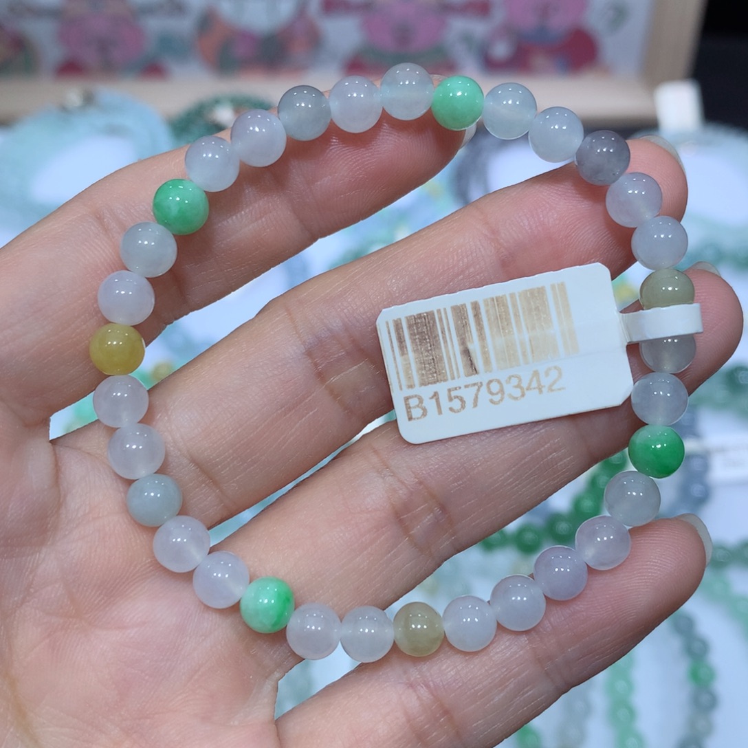 翡翠未镶嵌手链天然