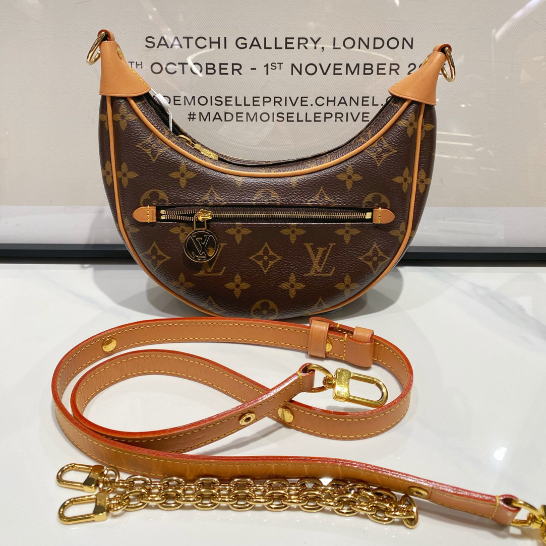 99新 LouisVuitton/路易威登 lv loop月亮包（16069）