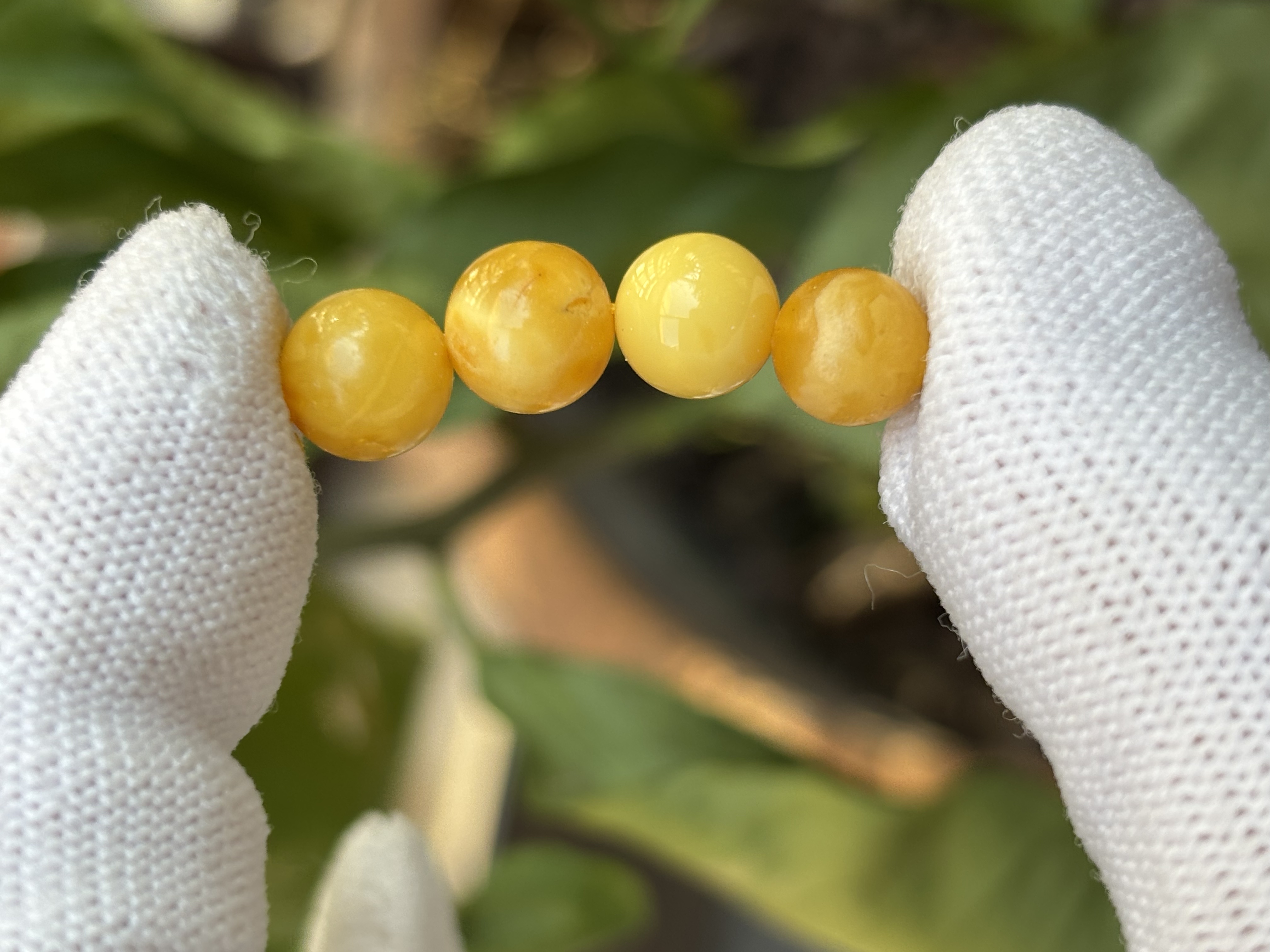 4028天然蜜蜡琥珀圆珠8.2mm