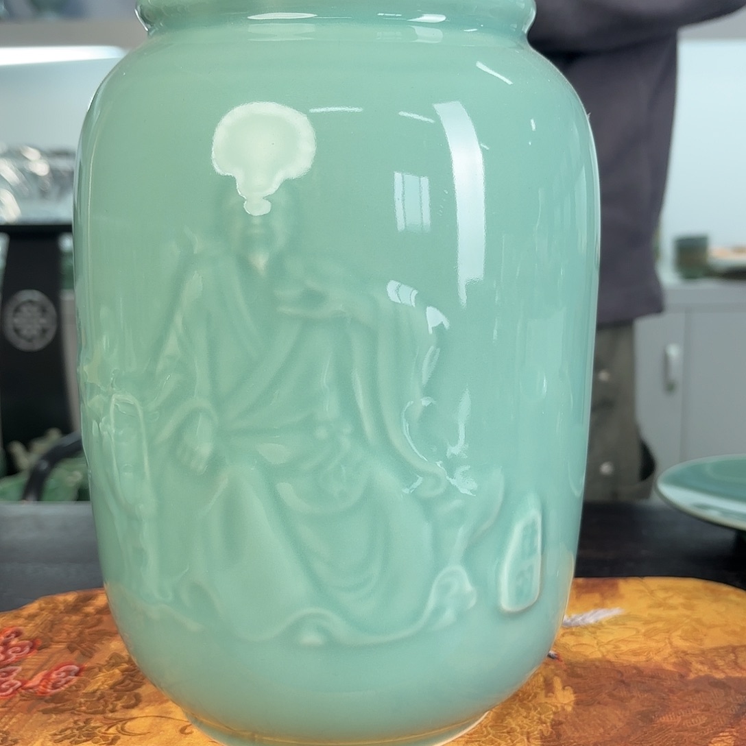 龙泉云间青瓷小米茶器