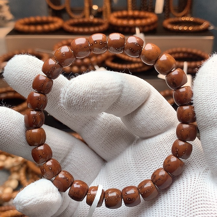 紫金鼠手串9×8 直切单圈