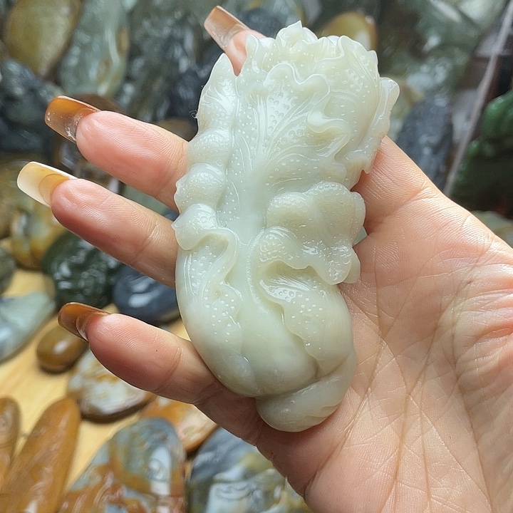 小***海和田玉未镶嵌挂件