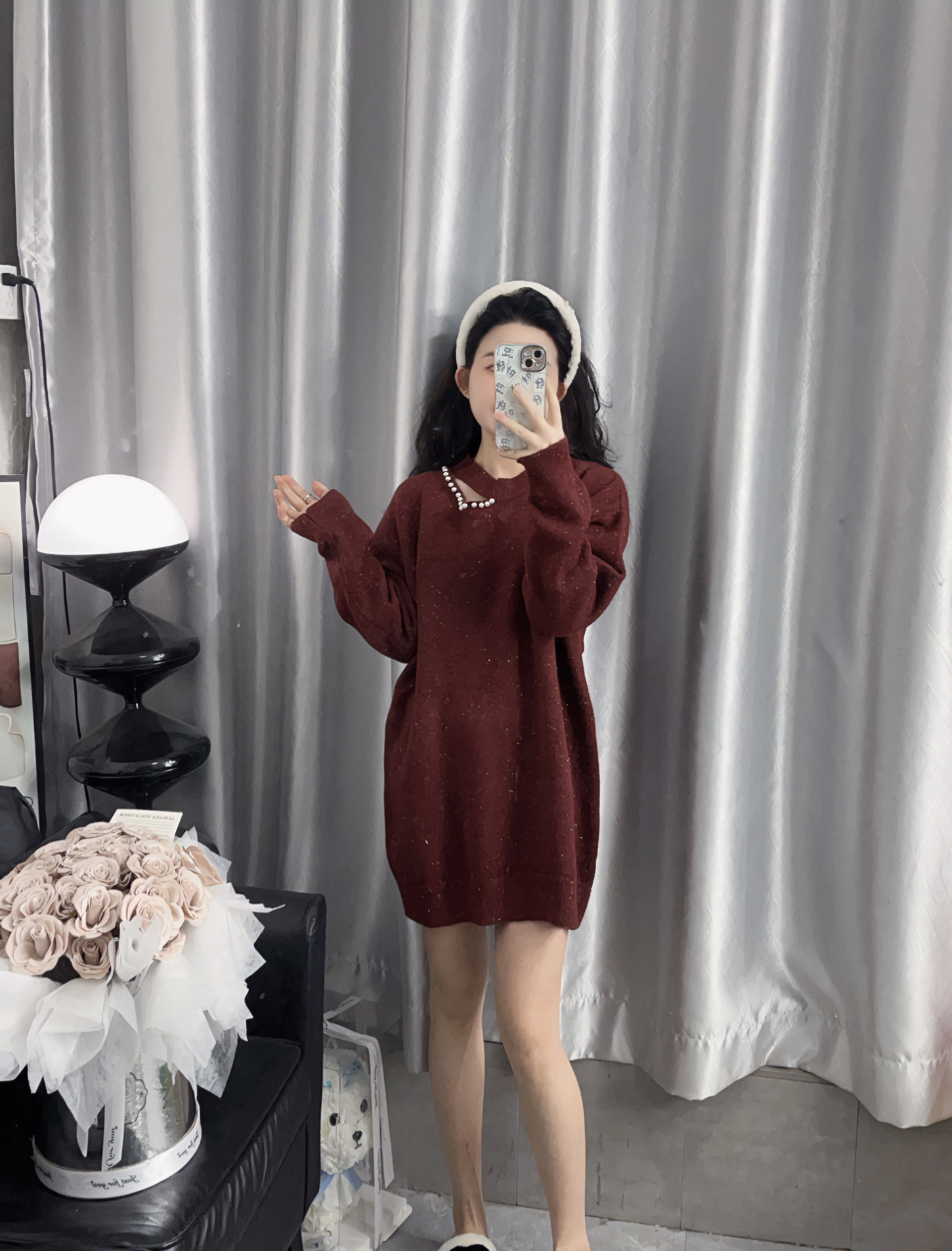 【虎妹推荐】小个子新年红针织连衣裙