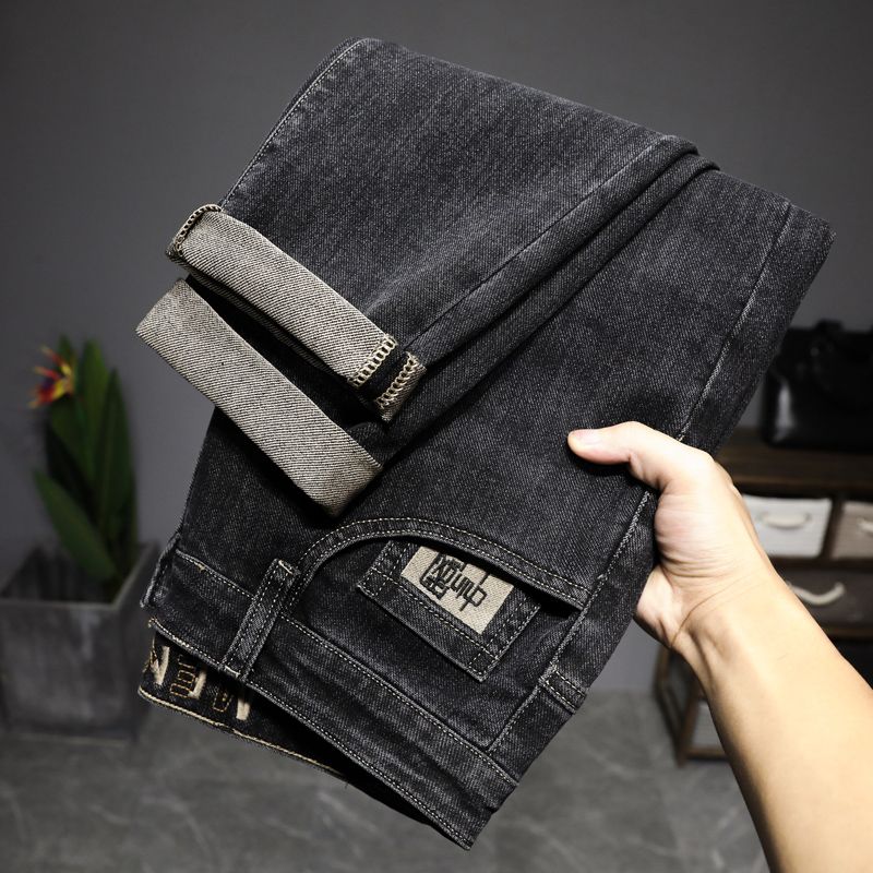 【专柜严选】秋季新品2025男士牛仔裤欧版直筒弹力宽松百搭韩版潮流
