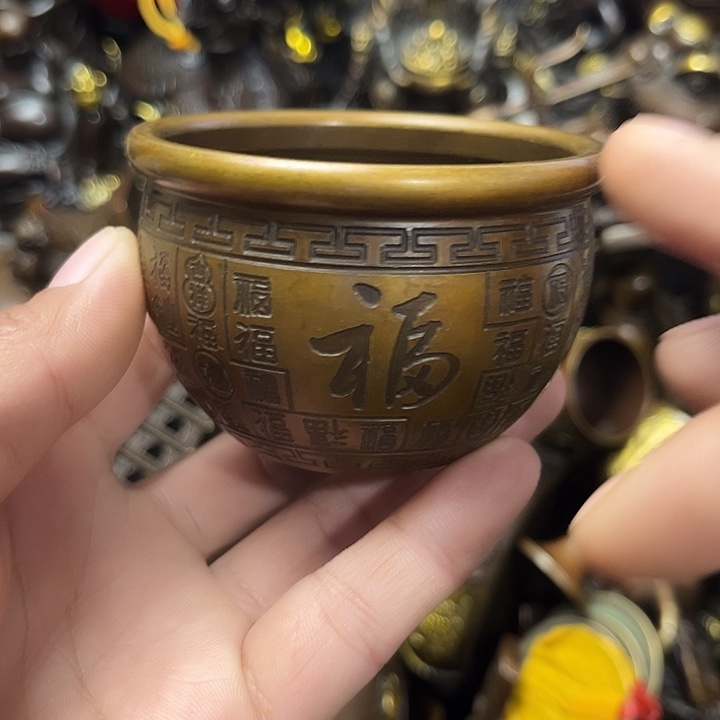 顺顺利利，铜器摆件