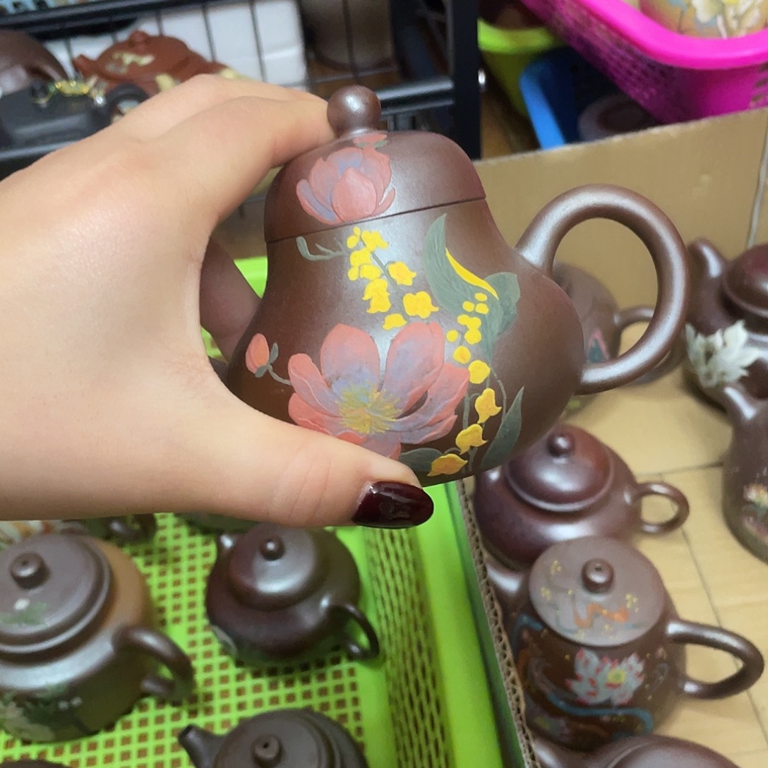 &***红泥茶杯紫砂主人杯180cc