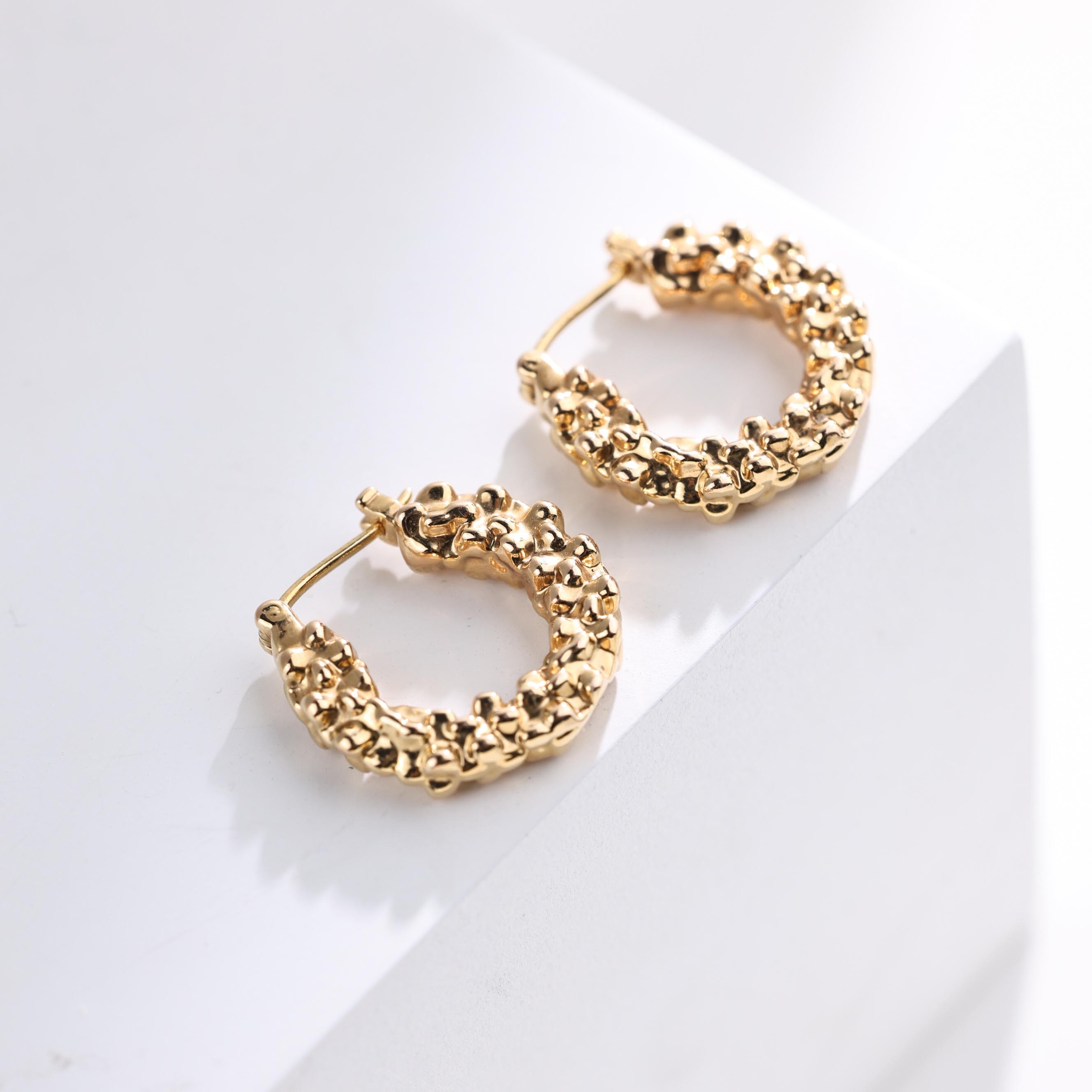 【举石臻选】TA01-99-77个性耳饰18K（一对）H