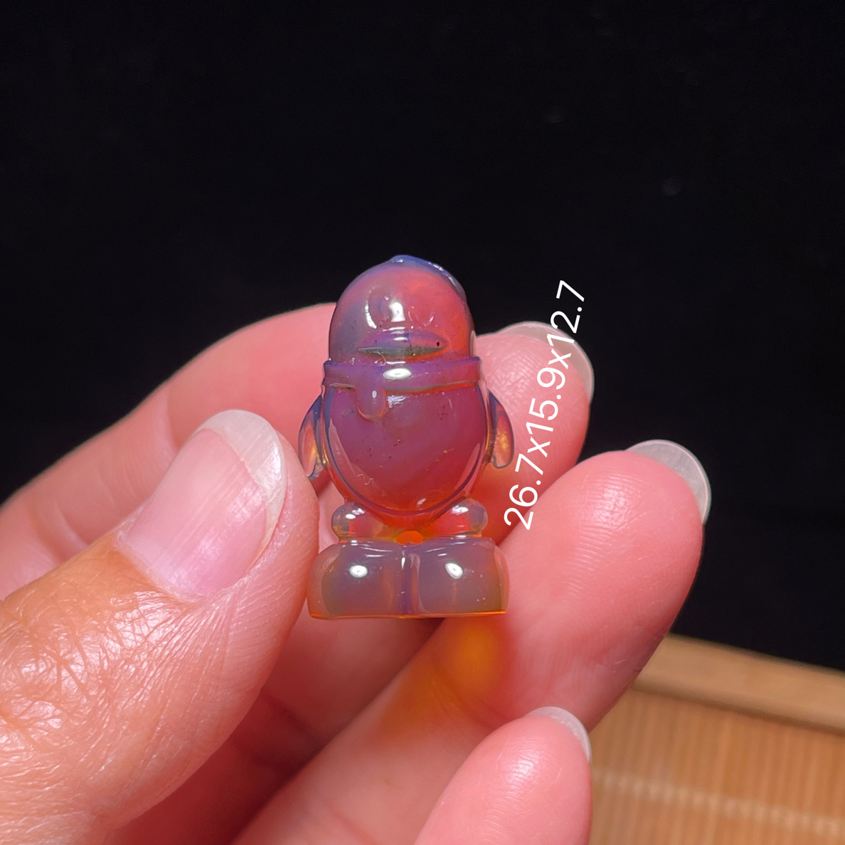 天然缅甸琥珀小企鹅QQ