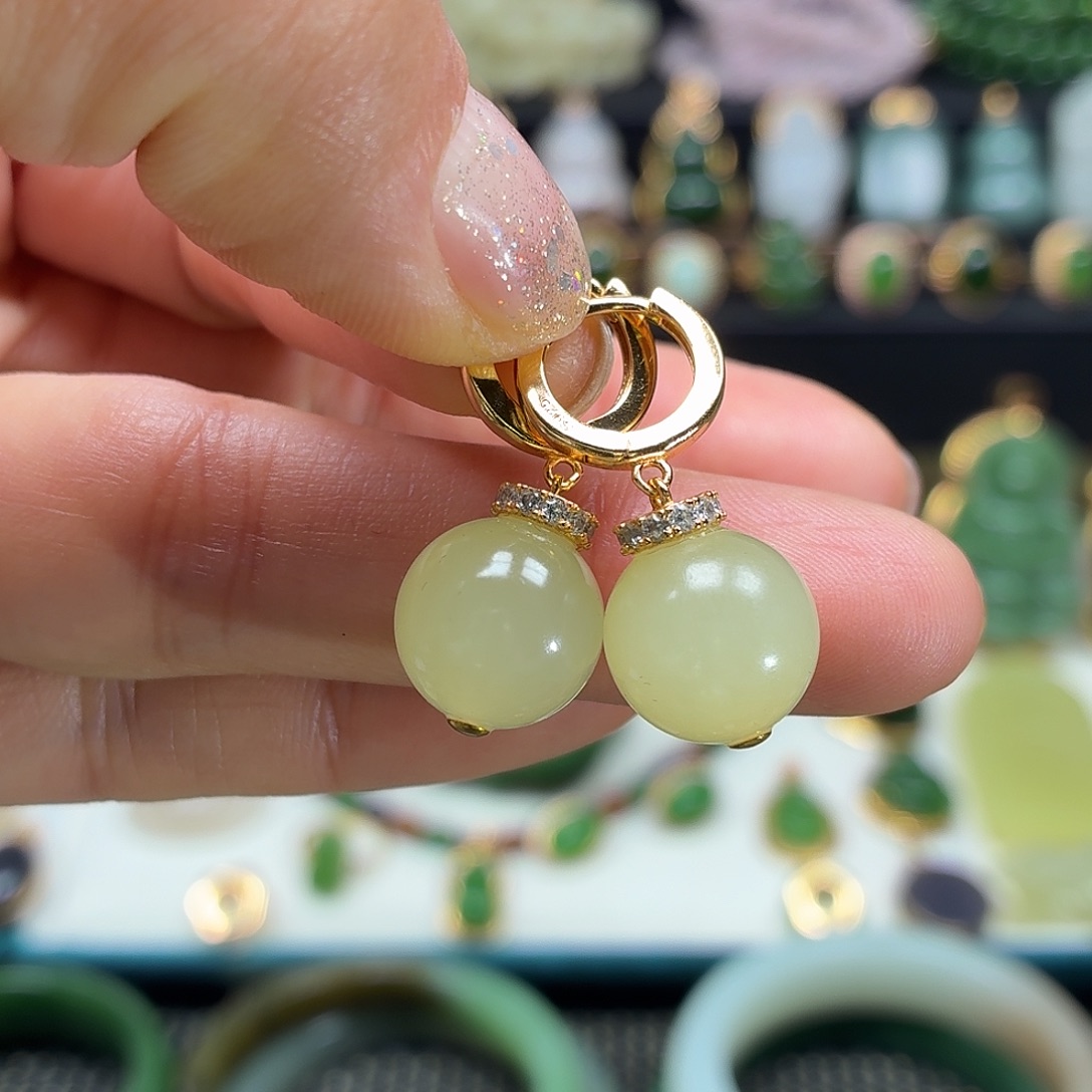 和田玉银S925镶嵌颈饰