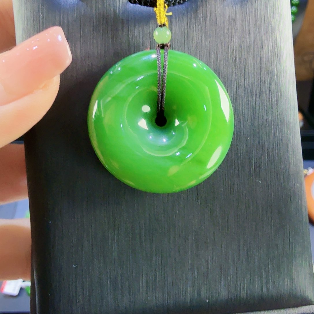和田玉（碧玉）吊坠(赠链)未镶嵌