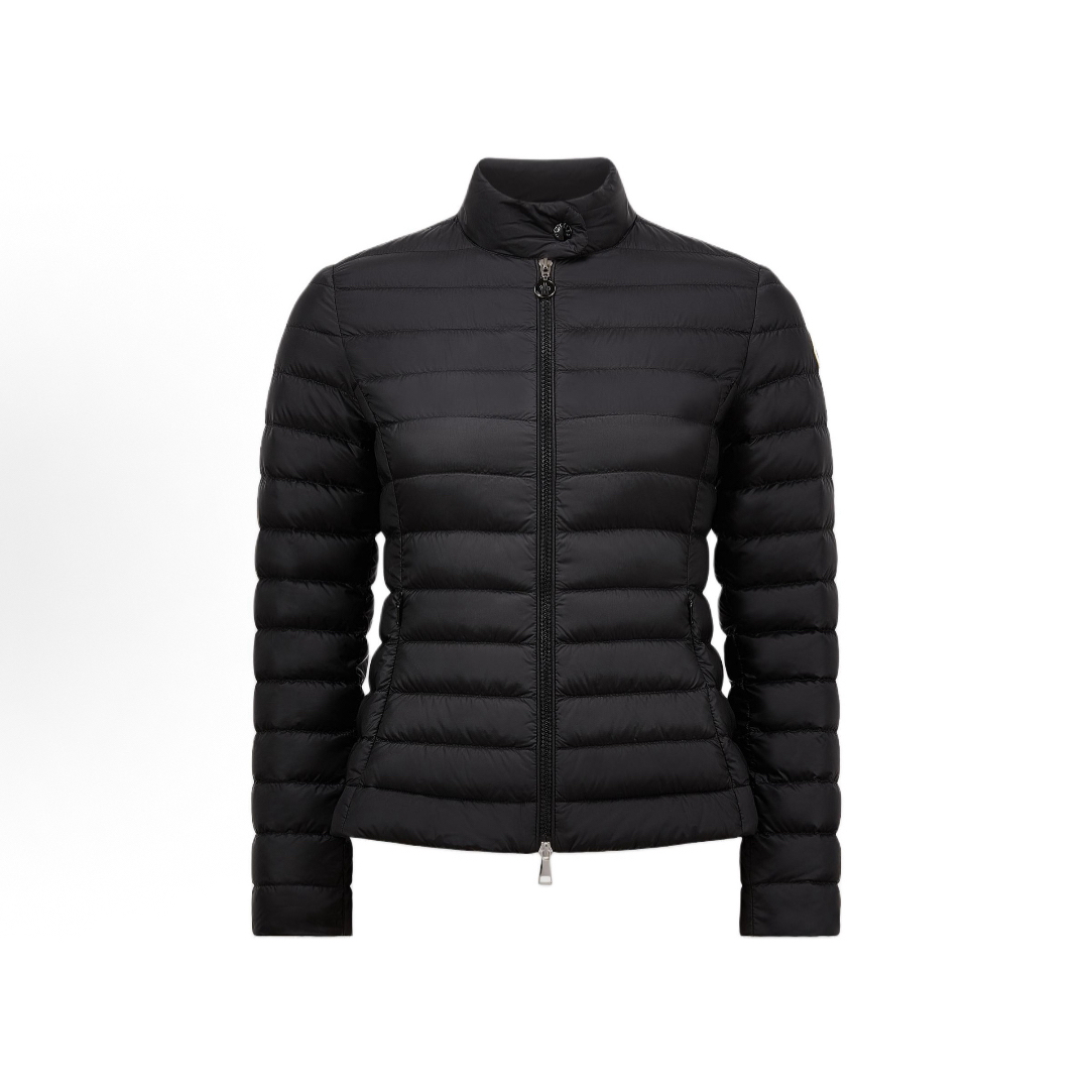 未使用 MONCLER/蒙口 IGELLE 纯色短款修身薄款羽绒服 女款 黑色