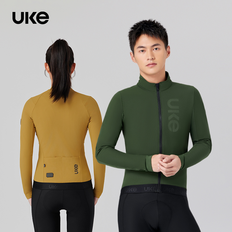 UKE男女秋冬防风抓绒骑行服长袖夹克保暖锁温防泼水  星垂/扶光